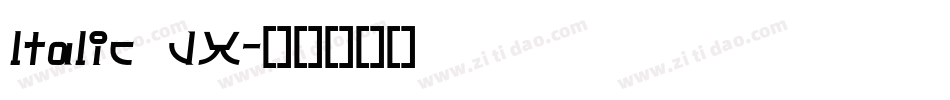 ltalic JX字体转换